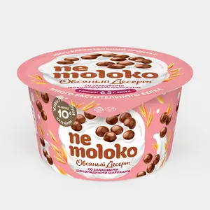 Десерт овсяный «NeMoloko» со злаковыми шариками в шоколаде, 130 г