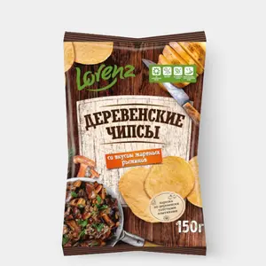 Чипсы «Lorenz» Деревенские со вкусом жареных рыжиков, 150 г
