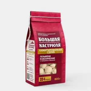 Пельмени «Большая кастрюля» Классические, с говядиной и свининой, 800 г