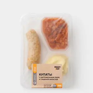 Купаты «Ready2Eat» с картофельным пюре и тушеной капустой, 290 г