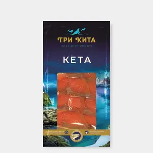 Кета «Три кита» слабосоленая ломтики, 100 г